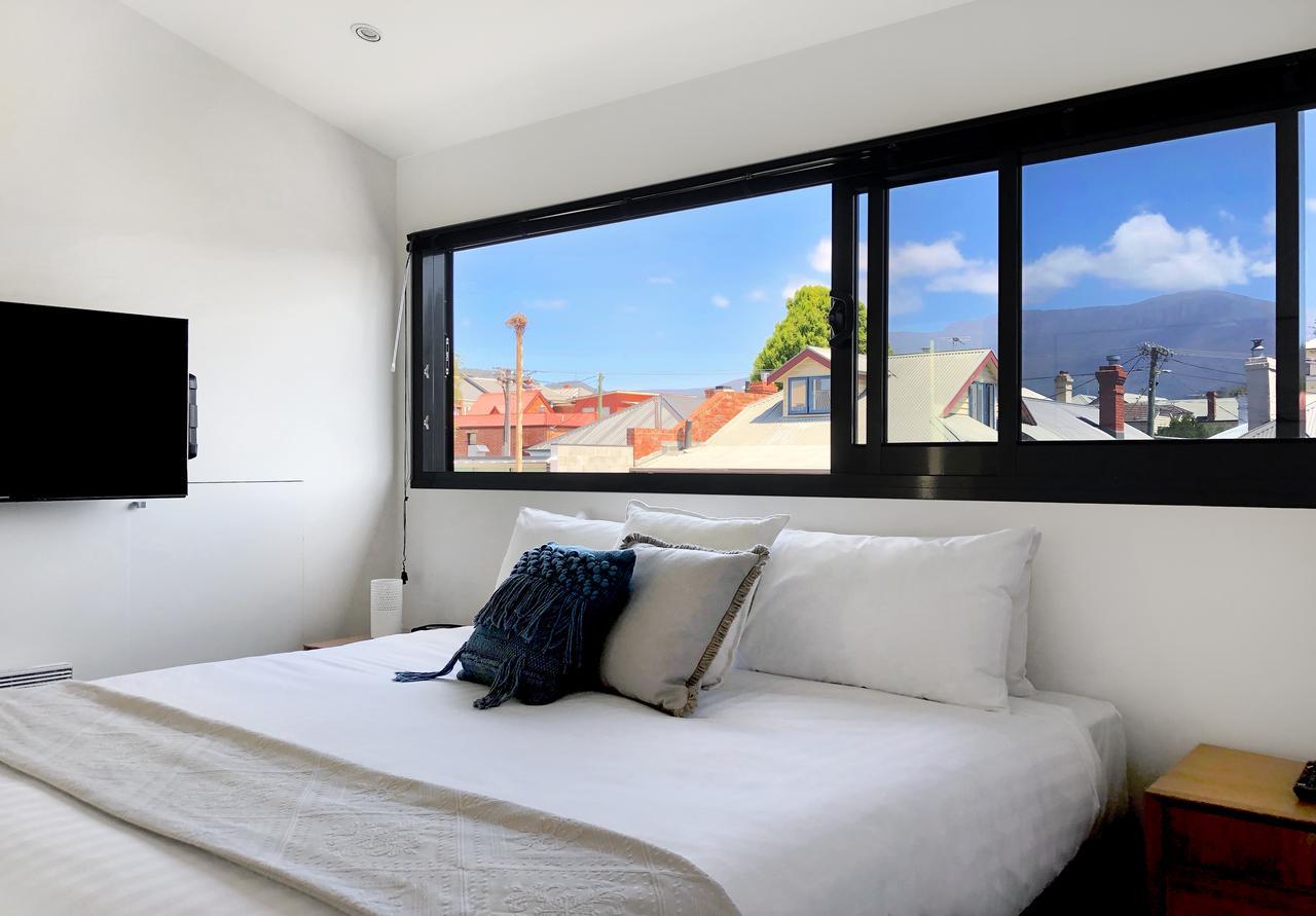 Sullivans Cove Apartments Hobart Kültér fotó A bedroom